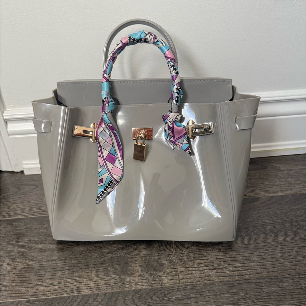 Elegant Gray Women's Handbag